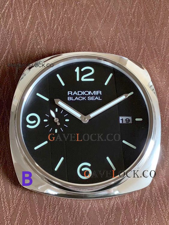 Copy Panerai Radiomir Black Seal PAM00287 Wall Clock Orange Markers